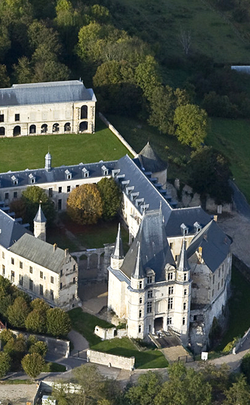 Photo vue du dessus du château de Gaillon