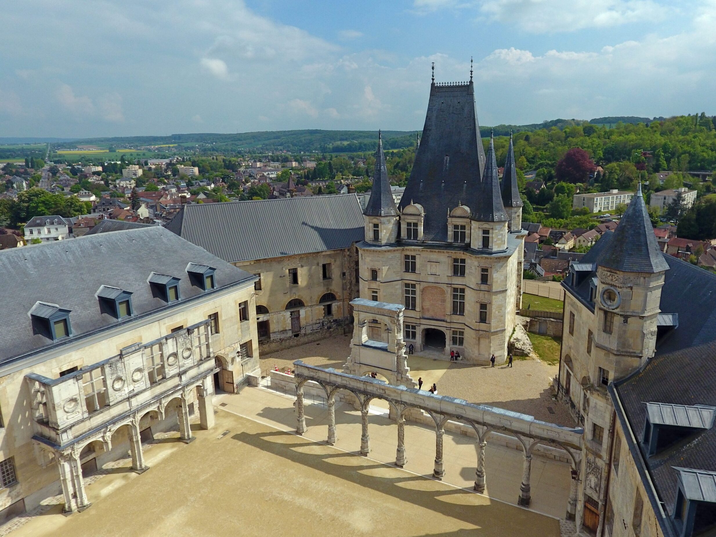 Photo du château de Gaillon vu du dessus